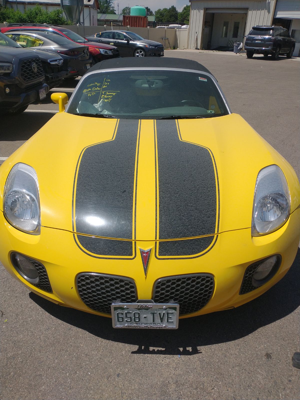 Pontiac with Racing Stripes
